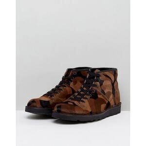 Rare NEW Paul Smith High Top Leather & Pony Hair Sneakers